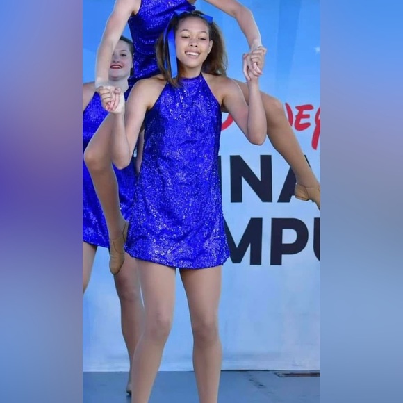 Other - Elegant Blue Women's Dance Dress